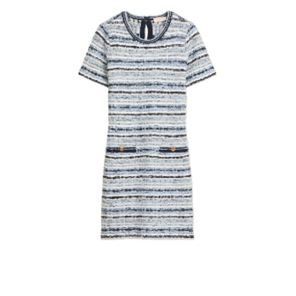 Tory burch NWT Tweed Shift Dress XS - Picture 3 of 3
